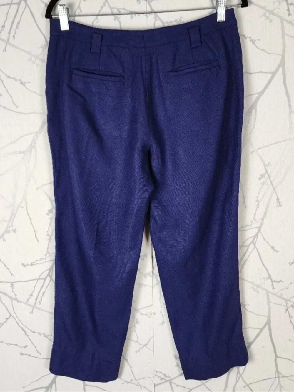 Diane Von Furstenberg Stretch Woven Mid Rise Ankle Pants